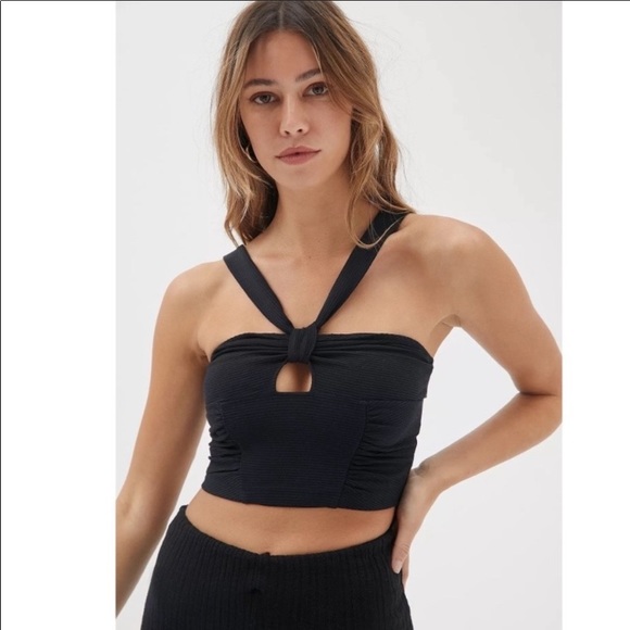 Urban Outfitters Tops - Urban Outfitters Green cross tank top!